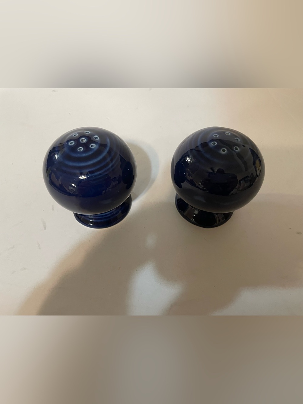 Fiesta Fiestaware Cobalt Blue Salt and Pepper Shaker Set